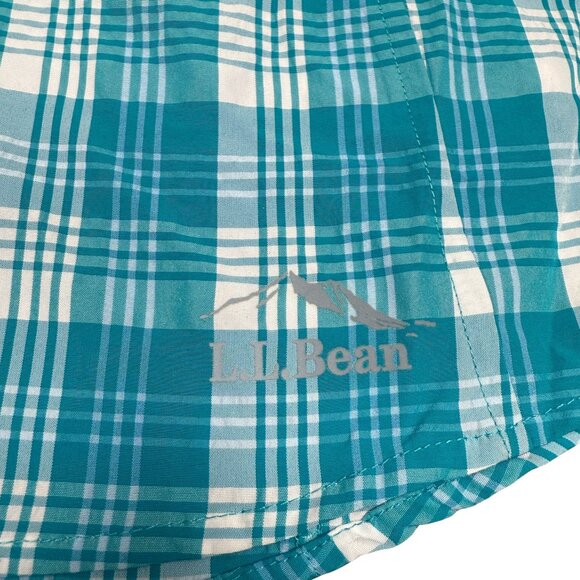 EUC Women's L.L. BEAN Nylon Long Sleeve Vented Shirt Plaid | Size M Reg. - Picture 2 of 9